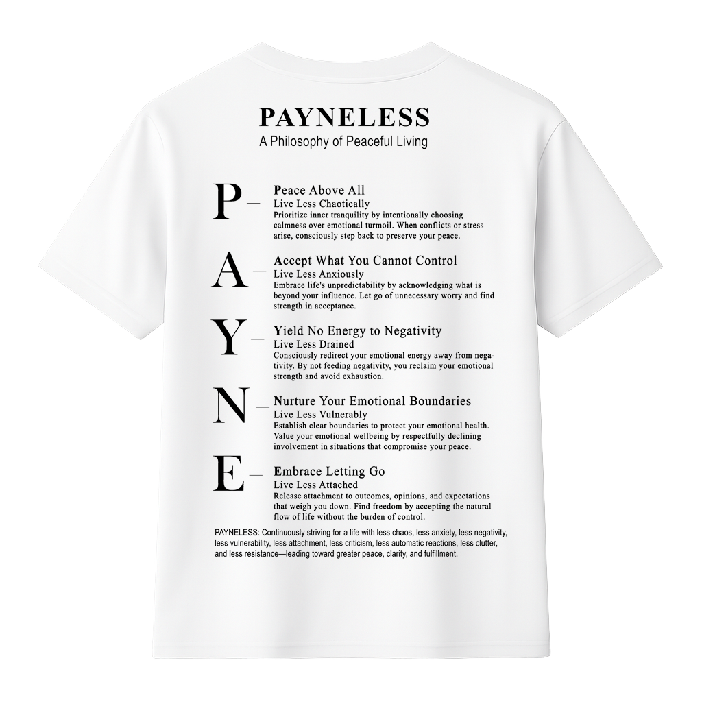 Less2Best T-shirt back preview